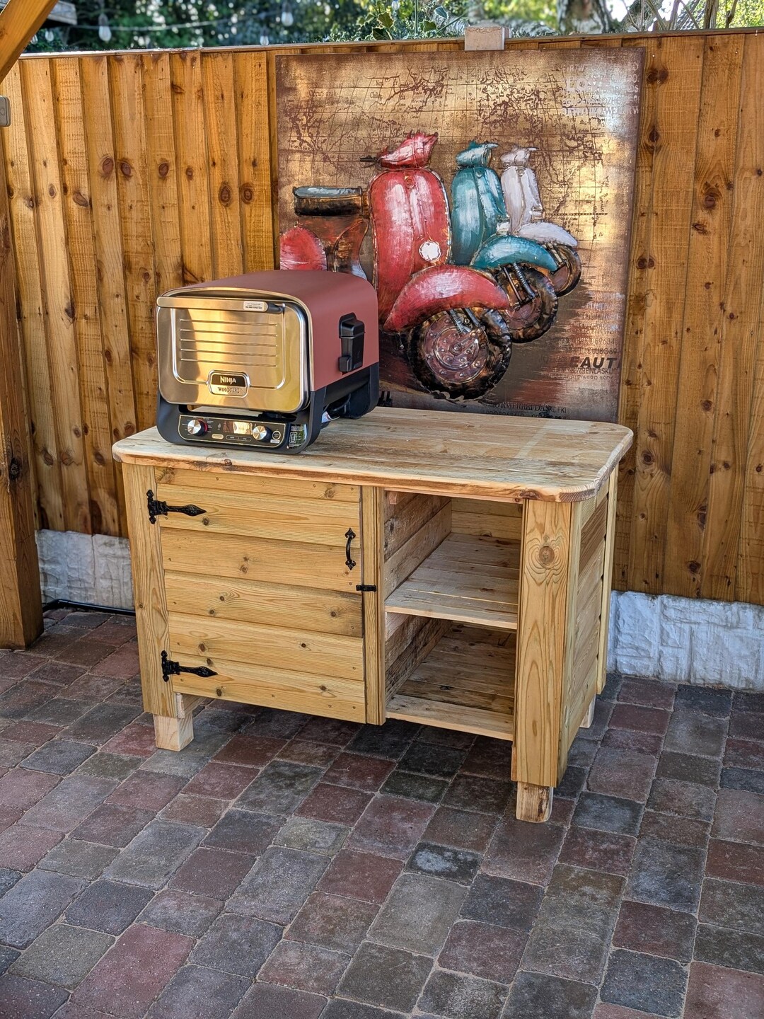 Rustic BBQ Outdoor Kitchen Table - Etsy UK