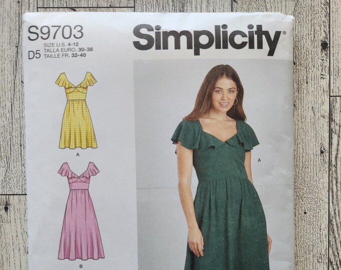 Simplicity Pattern 9703dress Patternsimplicity Dress Pattern - Etsy