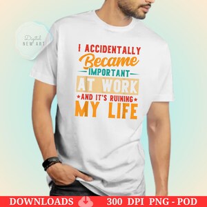 Funny Work Quote PNG: Retro Office Humor SVG (Digital Download)