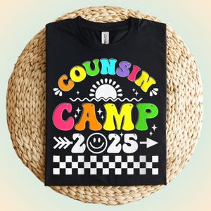 Cousin Camp 2025 SVG PNG: Matching Family Trip Design (Digital Download