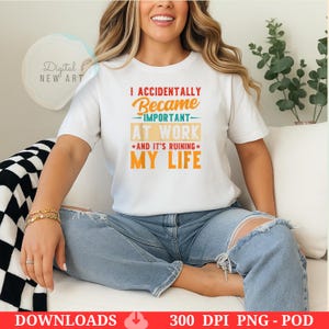 Funny Work Quote PNG: Retro Office Humor SVG (Digital Download)