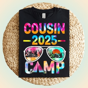 Cousin Camp 2025 SVG PNG: Matching Family Trip Design (Digital Download