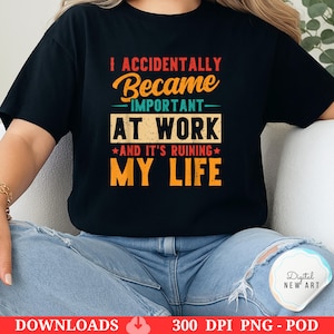 Funny Work Quote PNG: Retro Office Humor SVG (Digital Download)