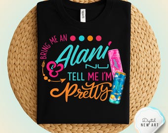Cita divertida de Alani Nu PNG SVG: Diseño de bebida energética retro (descarga digital)
