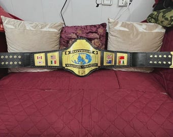 Cintura campione del mondo dei pesi massimi Hulk Hogan 1986 - Replica con doppia placcatura da 2 mm, regalo per fan del wrestling per adulti