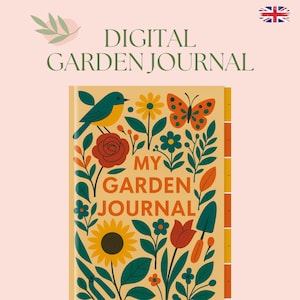 Digitaal tuinnotitieboek PDF | Tuinplanner en dagboek voor iPad | Volg de verzorging, het zaaien en de oogst van uw planten | Compatibel met GoodNotes