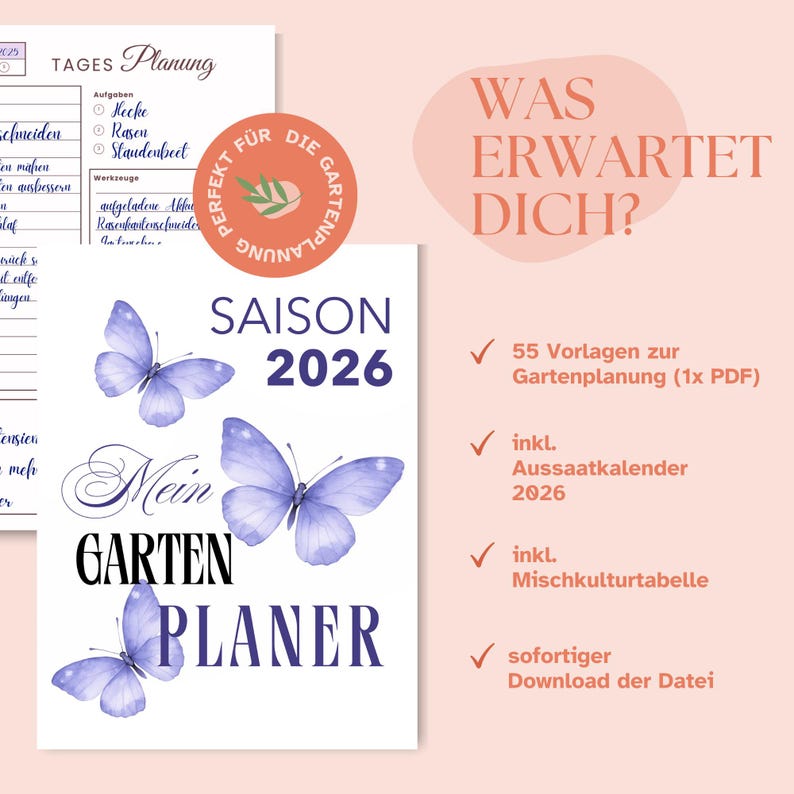 Garden Planner 2026 for Printing, PDF Including Sowing & Harvesting ...