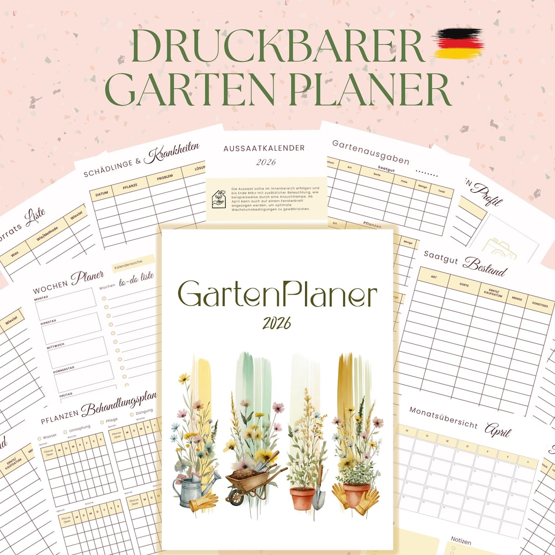 Printable Garden Planner 2026 – Self-sufficiency Planning Template and ...