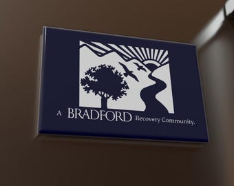 Bradford Button Magnet, Rectangle (1 & 10 pcs)