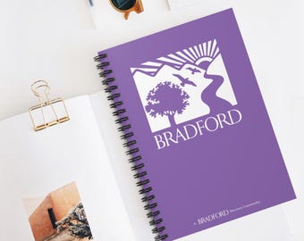 Purple Bradford Recovery Spiral Notebook