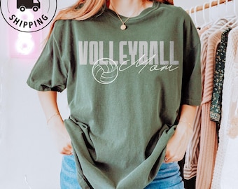 Comfort Colors Volleyball Mom Shirt Cute Game Day Tee Sports Mom Gift Volleyball Mama Shirt Mothers Day Volleyball Mom Tee