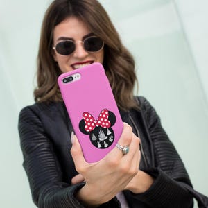 Custodia per telefono, design Disney Princess Minie Mouse, regalo per bambina, adolescente, laurea, compleanno. Anche per Samsung, iPhone e accessori Disney.