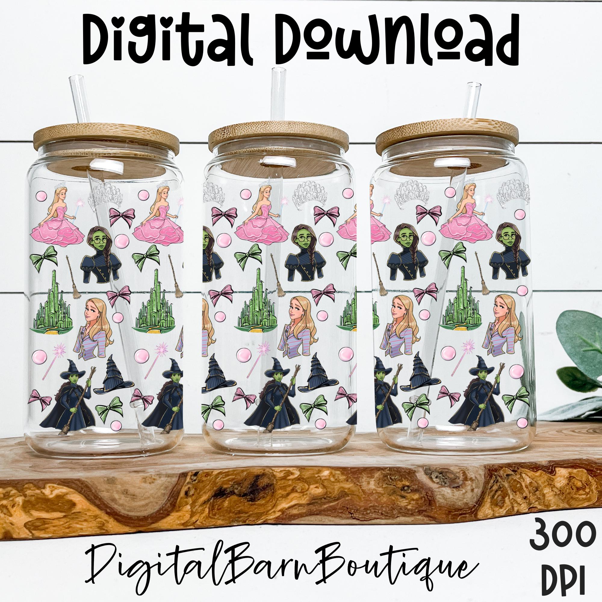 Wicked Tumbler Wrap PNG: グリンダとエルファバ、エメラルド・シティ 