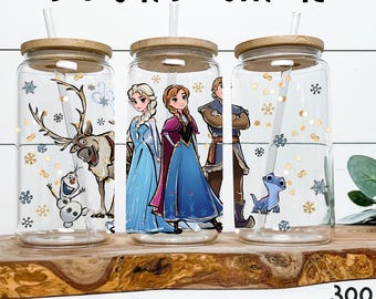 Frozen Cup Wrap PNG: Hand-Drawn Winter Tumbler Design (Digital Download)