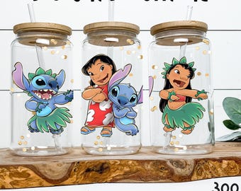 Owijka na kubek Lilo i Stich, wzór Hula PNG (pobieranie cyfrowe)