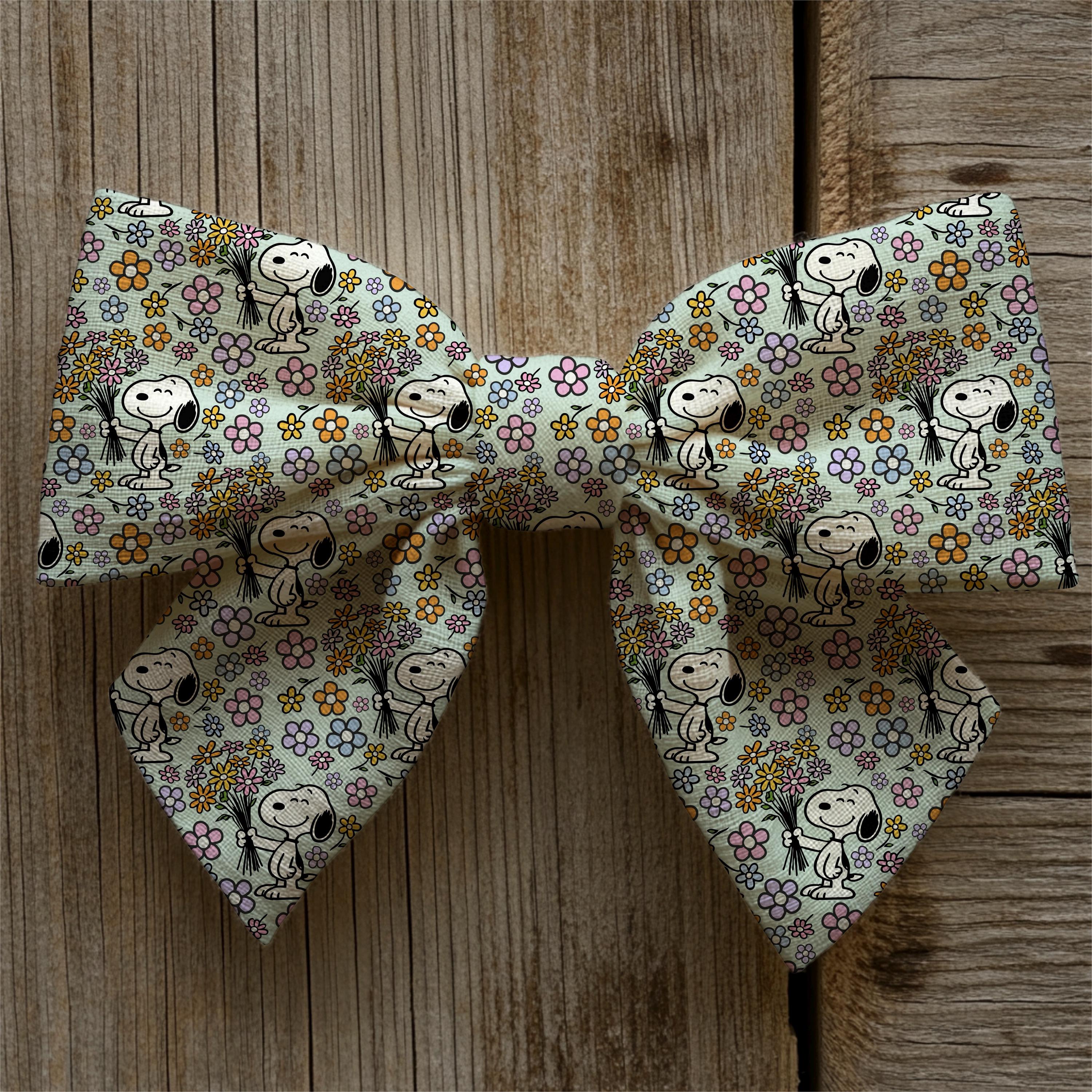 Snoopy Floral Seamless Pattern, Retro Flowers, Pastel Peanuts Dog ...