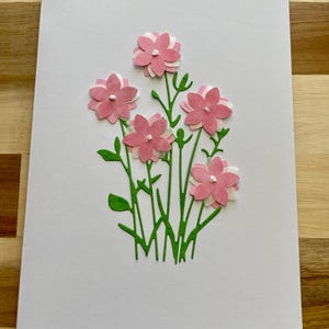 Cartes vierges faites main (5 x 7) avec un motif floral pour toutes les occasions de la collection Recycled Rhetoric