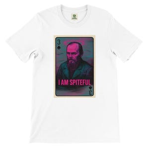 悪意に満ちたドストエフスキーのグランジTシャツ - ネオントランプデザイン - プレミアムBella+Canvas Tシャツ
