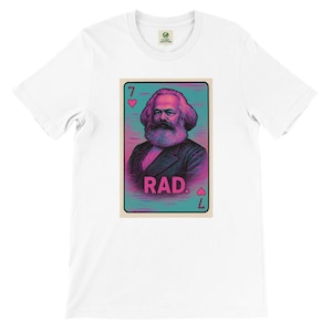 カール・マルクス グランジ ヴェイパーウェア Tシャツ | ヴィンテージ トランプデザイン | ユニセックス Tシャツ