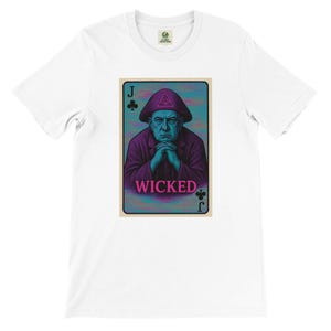 ウィキッド アリスター・クロウリー グランジ Tシャツ - トランプ グラフィック Tシャツ - ユニセックス ソフトコットン