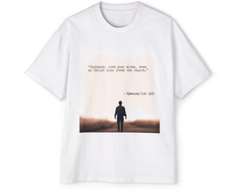 Silhouette Walk Scripture Quote Tee | Christian Faith Shirt