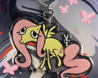 Fluttershy MY LITTLE PONY epoxy keychain
