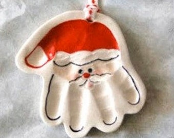 baby handprint ornament