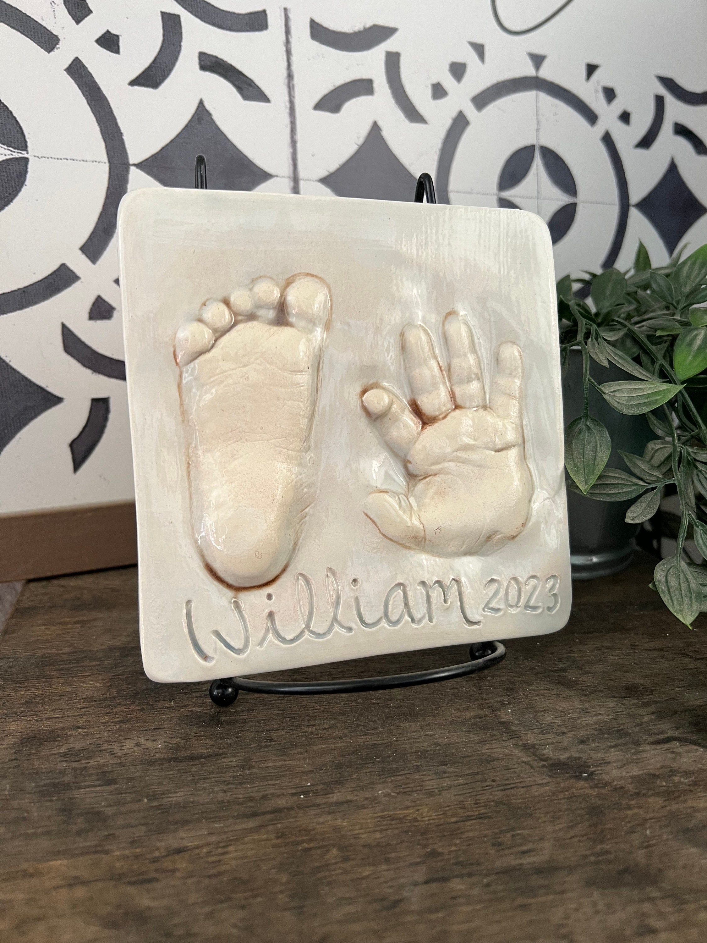 DIY Baby Plaster Mold 3D Hand Foot Print Mold for Baby Souvenir