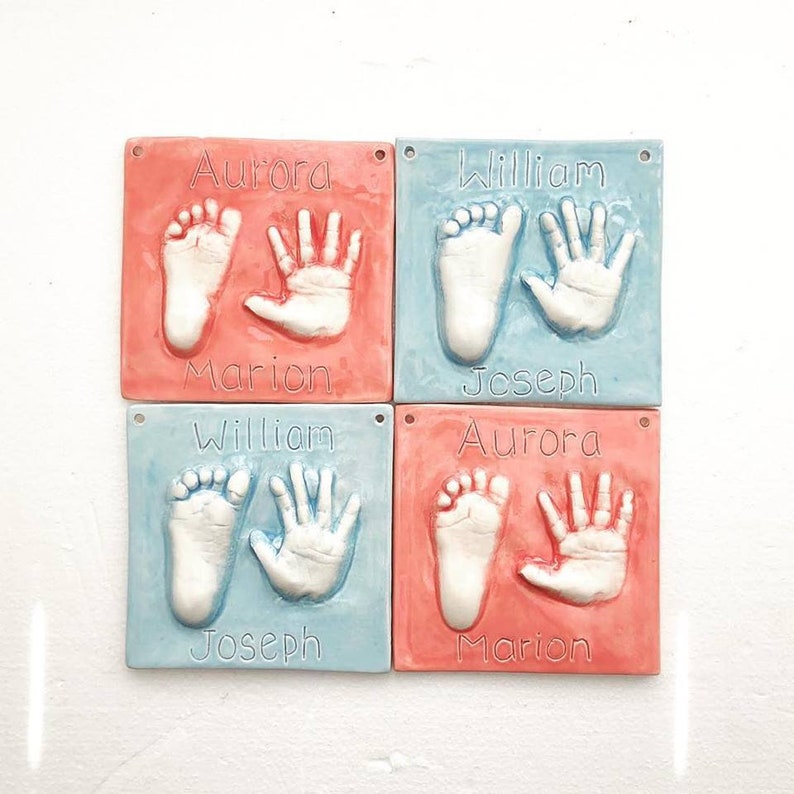Newborn Baby Hand and Footprint Keepsake Gift Ceramic Hand Etsy