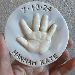 Custom Baby Handprint Ornament, Baby Handprint, Keepsake Handprint, Handprint Ornament