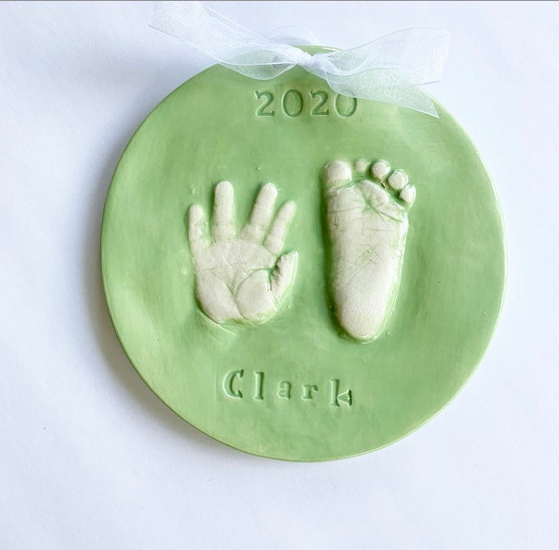 Newborn Ceramic Handprint Kit Footprint Mold Kit Hand and Etsy