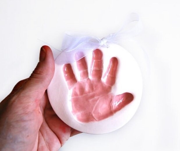 Baby Boy Personalized Hand and Foot Keepsake Print DIY Mold Kit