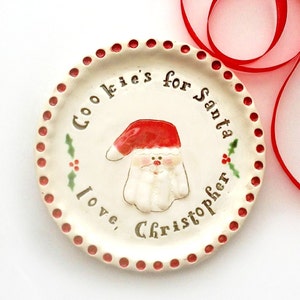 Baby Keepsake Plate, Baby Christmas Plate , Baby Handprint Cookie Plate , Personalized Baby Plate, Christmas Baby Plate