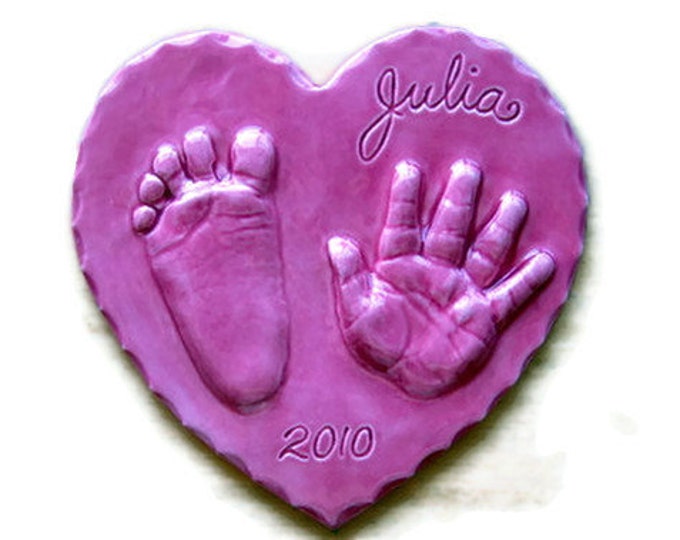 Baby Ornament Hand and Footprint Gift Baby Gift for 3 Etsy