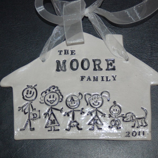 Personalized ornament  of family, children