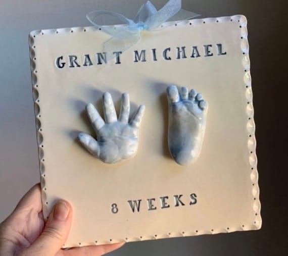 Baby Handprint Footprint Kit Keepsakes- Personalized Baby Prints