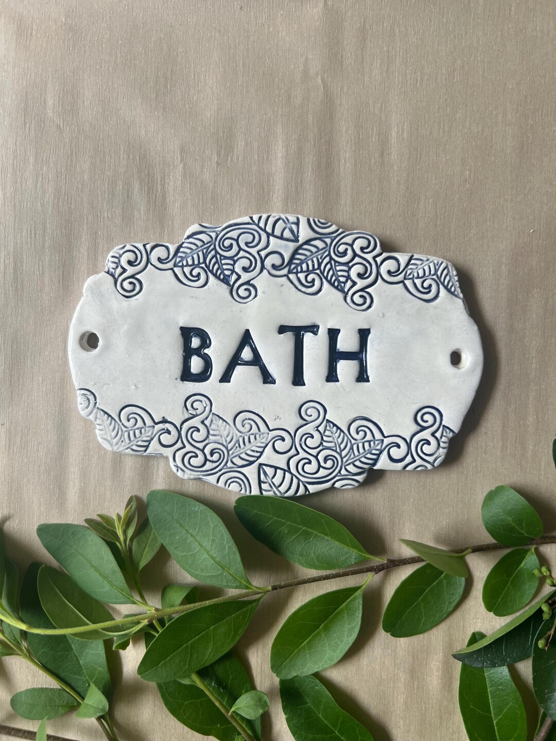 Bath Sign, Bathroom Sign, Washroom, Ceramic Bath Sign, Bath Plaque — free download