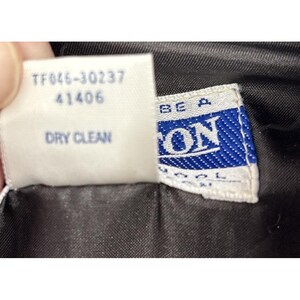 Chaqueta bomber con botones Pendleton para mujer, de lana, rosa y gris, talla 16, estilo vintage imagen 4