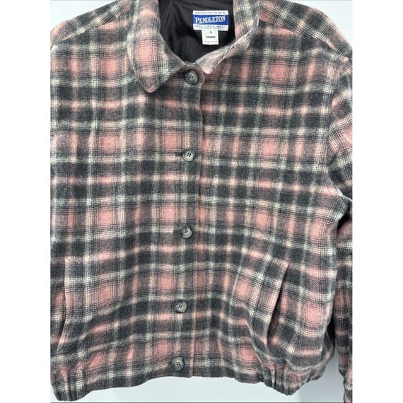 Pendleton Button Down Bomber Jacket Womens Wool P… - image 2