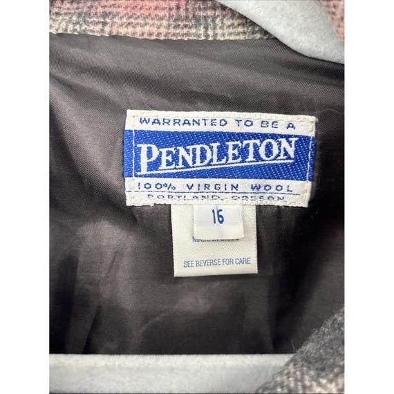 Pendleton Button Down Bomber Jacket Womens Wool P… - image 3