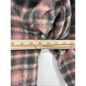 Chaqueta bomber con botones Pendleton para mujer, de lana, rosa y gris, talla 16, estilo vintage imagen 8