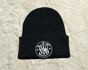 Tactical Firearms Emblem Beanie – Black Knit Beanie