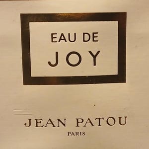 EAU DE ALEGRÍA de Jean Patou Vintage 1960