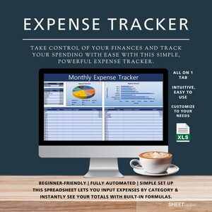 カテゴリー別経費トラッカー、経費領収書トラッカー、クレジットカード経費、カップル向け月間経費トラッカー、支出コストExcelスプレッドシート