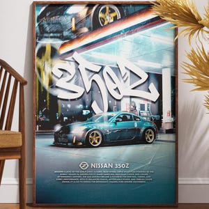 Nissan 350Z JDM Poster: Z33 Drift Car Art (Digital Download)