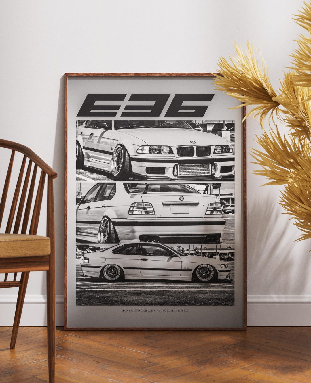 BMW E36 Digital Art Print | Automotive Poster for Car Lovers - Etsy