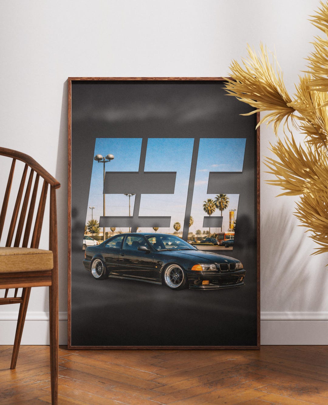 BMW E36 Digital Art Print | Cinematic Poster for Car Lovers - Etsy
