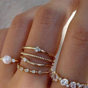 Goldene Ringe | Geschenk Idee | Chunky Ringe