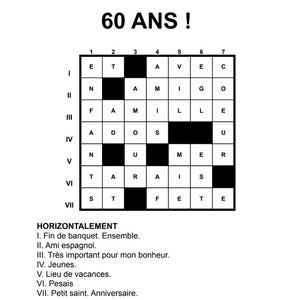 Small format personalized crossword puzzles
