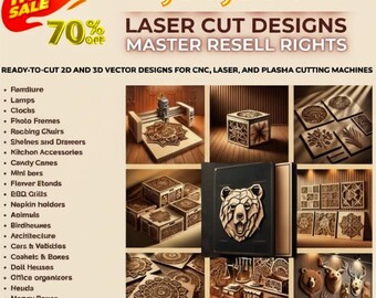 Pacote com mais de 90.000 arquivos cortados a laser: designs SVG DXF
